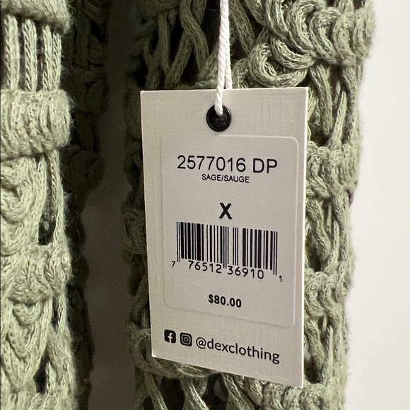 NWT Dex Coverup Green size X - Picture 3 of 3